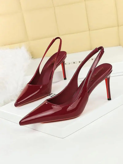 Red Sole Kitten Heels
