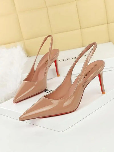 Red Sole Kitten Heels
