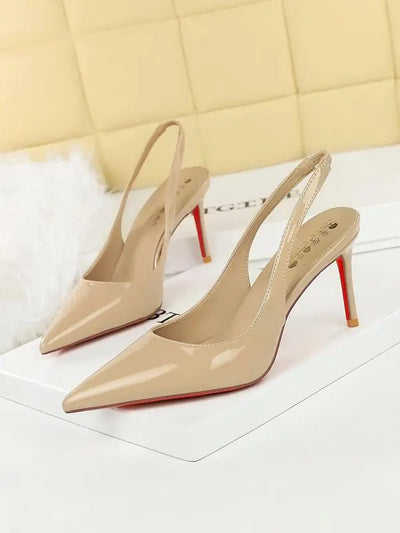 Red Sole Kitten Heels