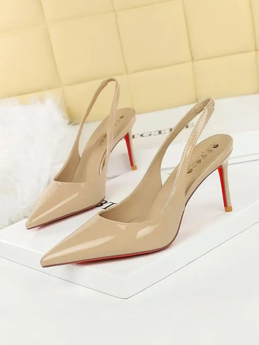 Red Sole Kitten Heels