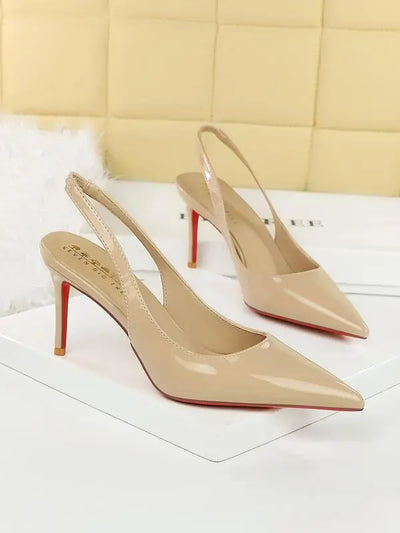 Red Sole Kitten Heels