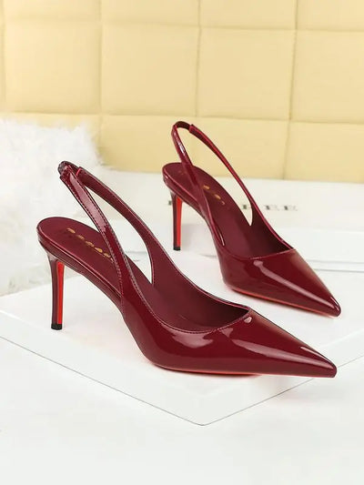Red Sole Kitten Heels