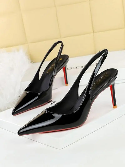 Red Sole Kitten Heels